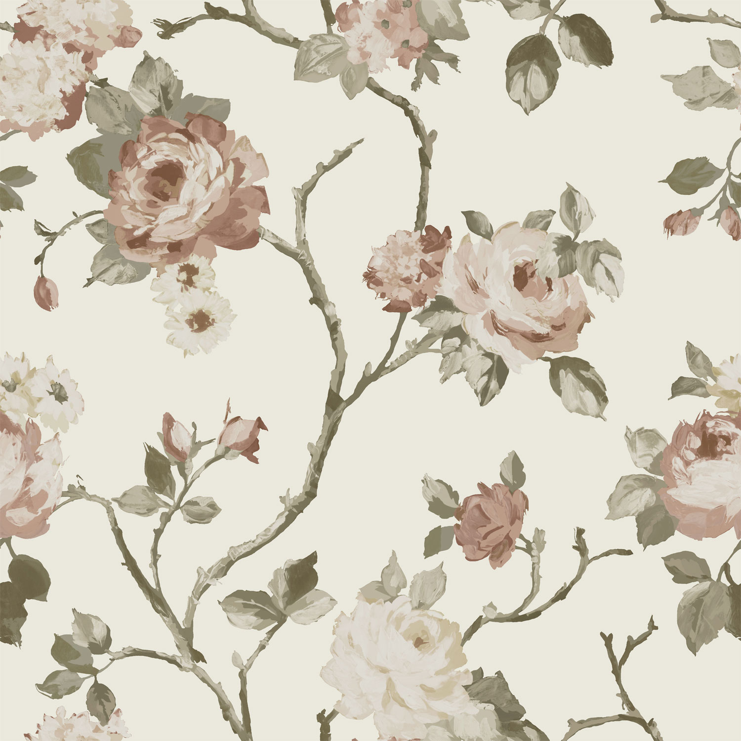 Vlies virágos tapéta, 139406, Vintage Flowers, Esta Home