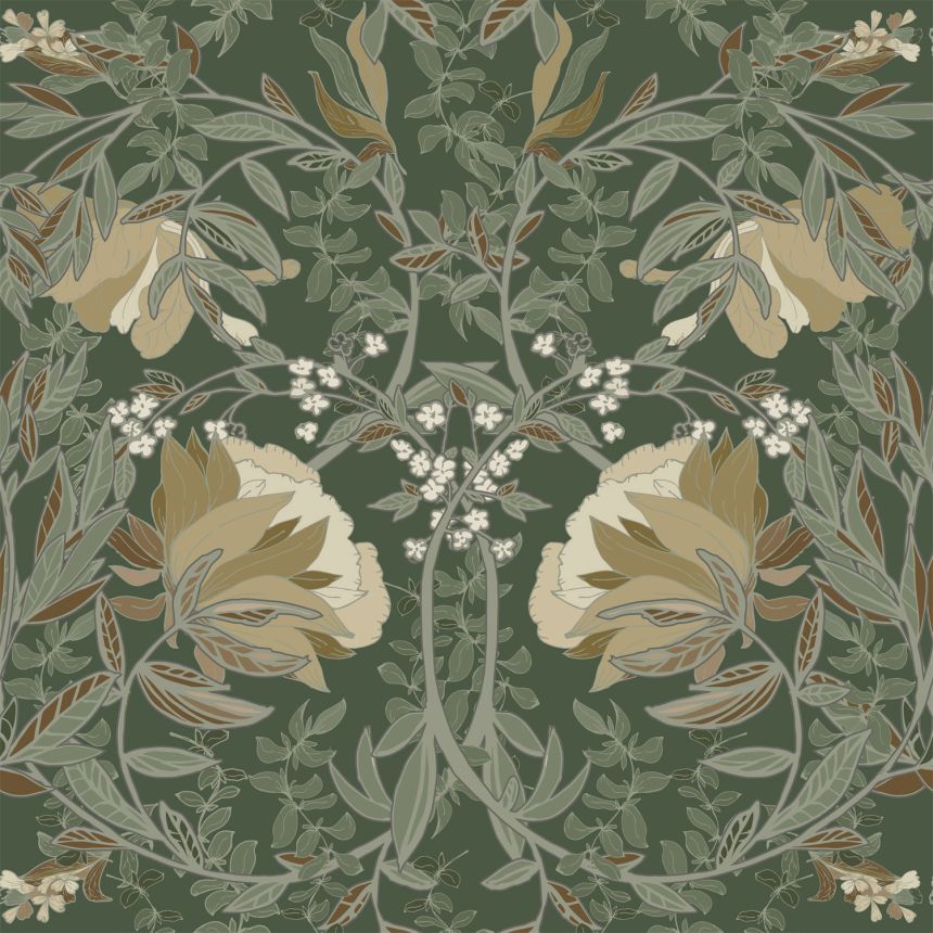 Szecessziós polár virágos tapéta, 139420, Vintage Flowers, Esta Home