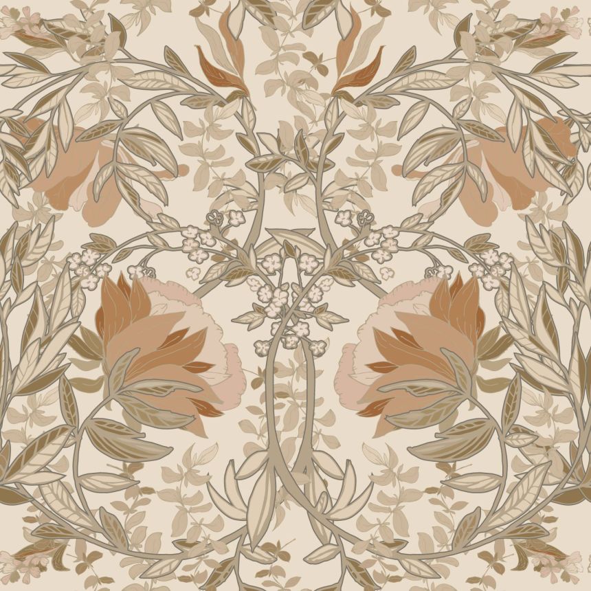 Szecessziós polár virágos tapéta, 139459, Vintage Flowers, Esta Home