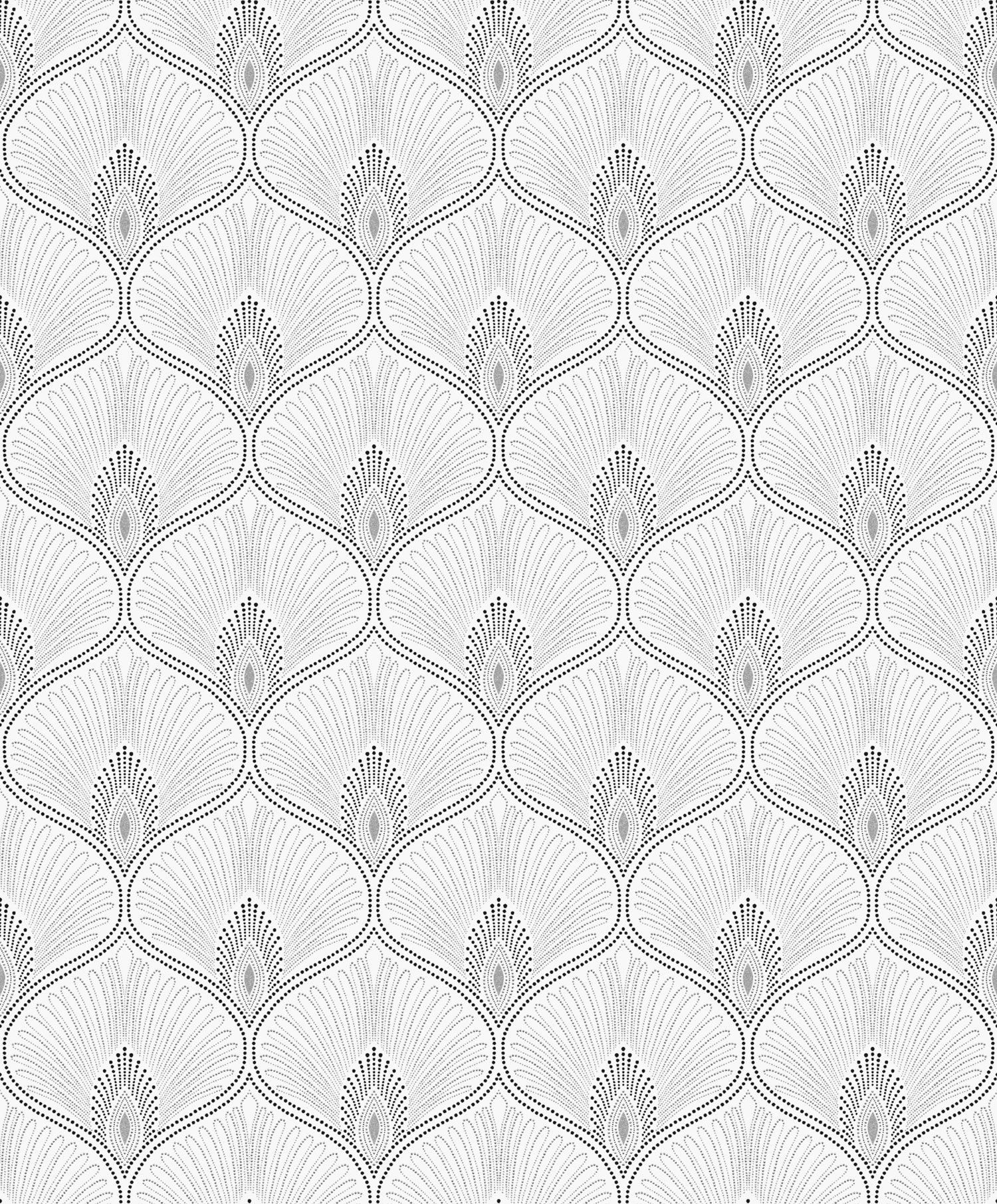 Fekete-fehér vlies tapéta, OTH207, Othello, Zoom by Masureel