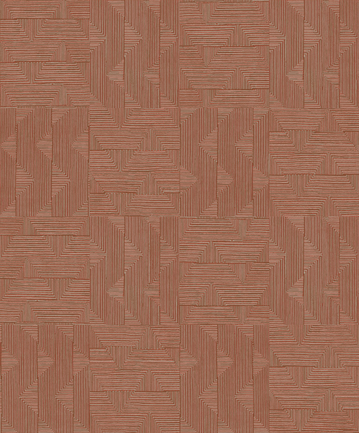 Borvörös geometrikus vlies tapéta SPI402, Spirit of Nature, Khroma by Masureel