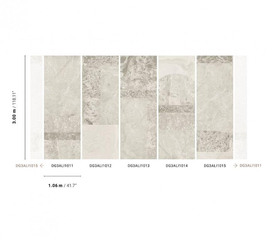 Vlies fotótapéta, Szürke márvány, DG3ALI1014, Wall Designs III, Khroma by Masureel