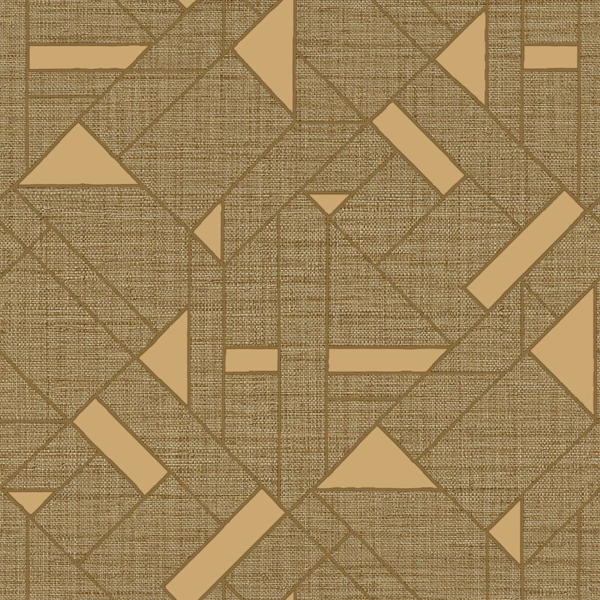 Luxus arany geometriai vlies tapéta, Z18941, Trussardi 7, Zambaiti Parati