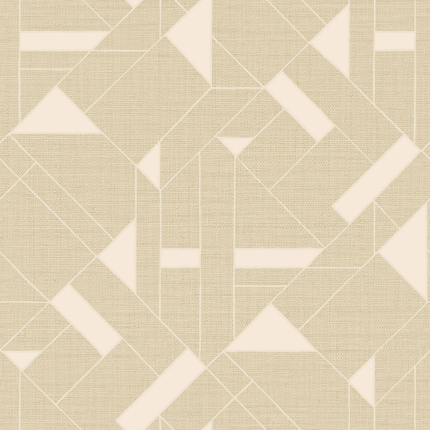 Luxus krémszínű geometrikus vlies tapéta, Z18943, Trussardi 7, Zambaiti Parati