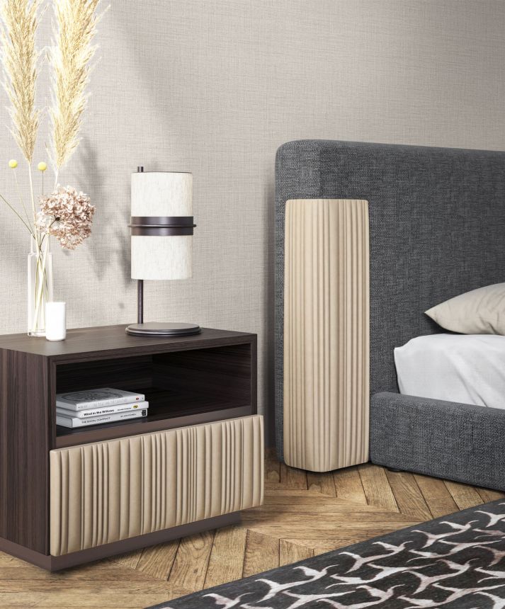 Luxus szürke vlies tapéta, szövet utánzat, Z18949, Trussardi 7, Zambaiti Parati