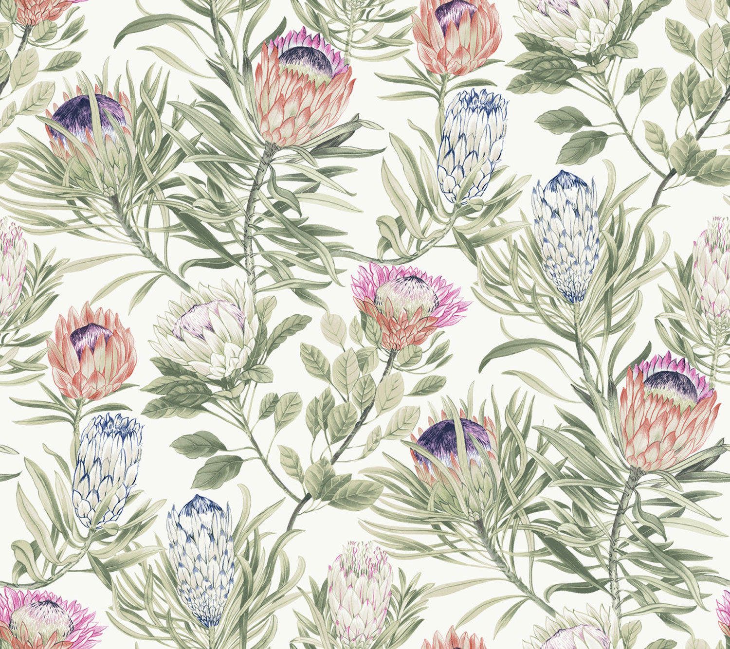Fehér vlies virágos tapéta, BL1752, Blooms Second Edition Resource Library, York