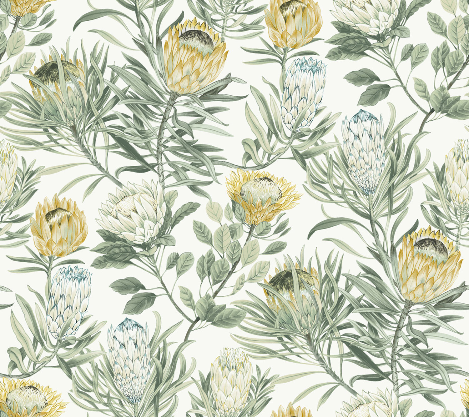 Fehér vlies virágos tapéta, BL1754, Blooms Second Edition Resource Library, York