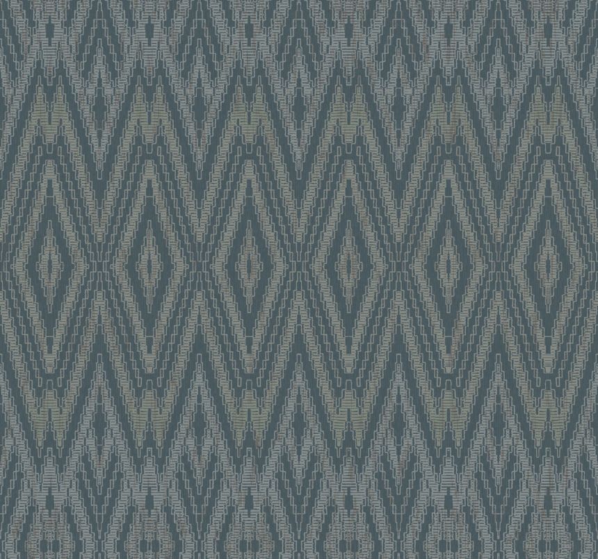 Kék geometrikus vlies tapéta, EV3915, Candice Olson Casual Elegance, York