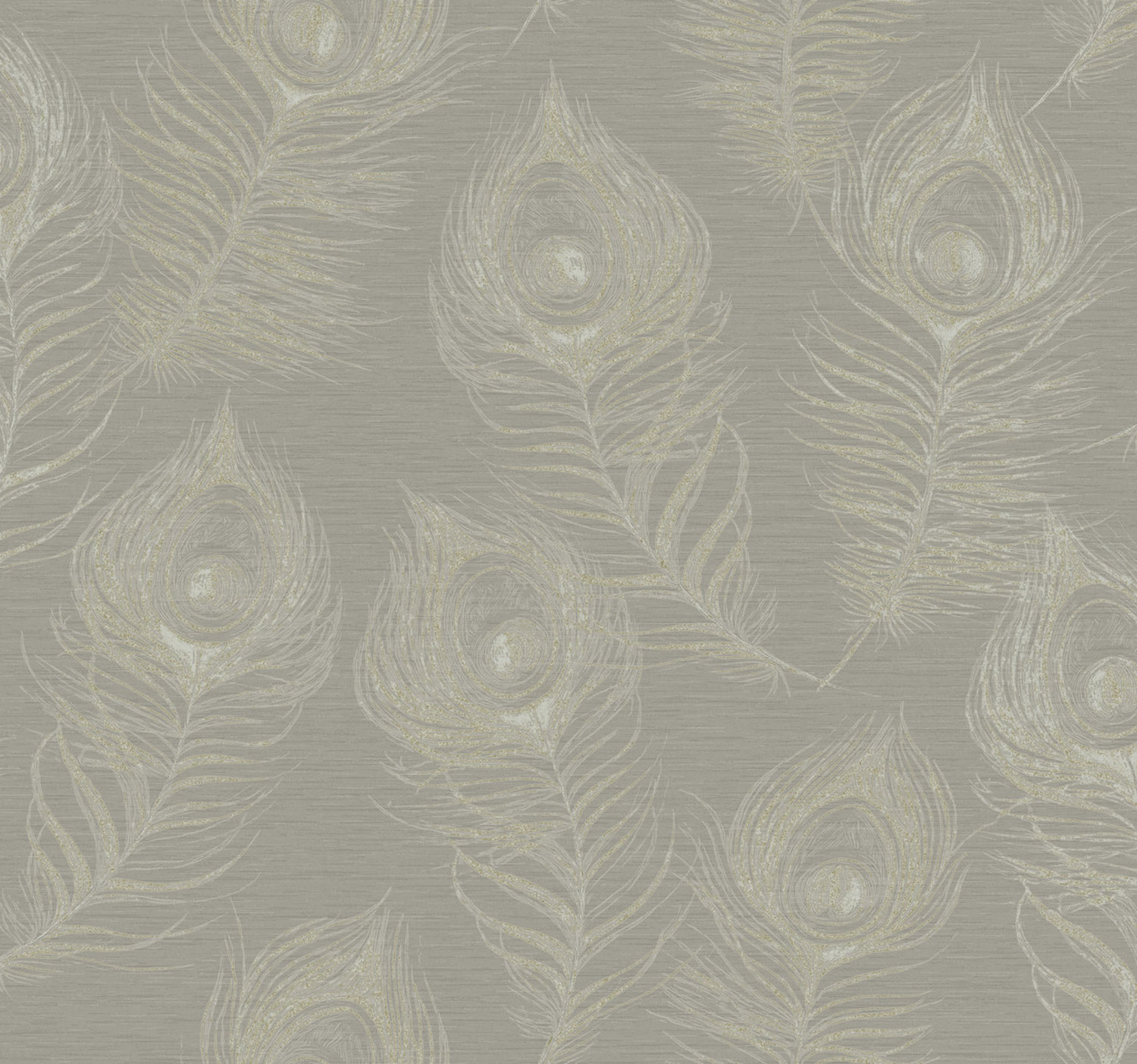 Szürke vlies tapéta pávatollas, EV3941, Candice Olson Casual Elegance, York