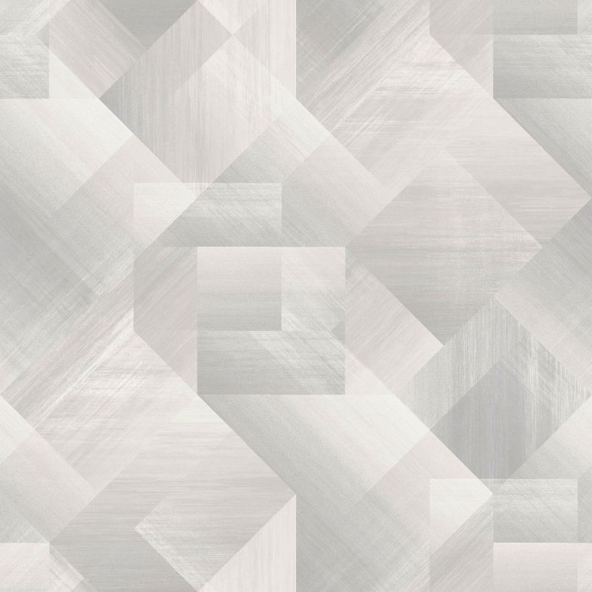 Szürke-bézs vlies tapéta geometrikus mintával, UR3222, Universe 4, Grandeco