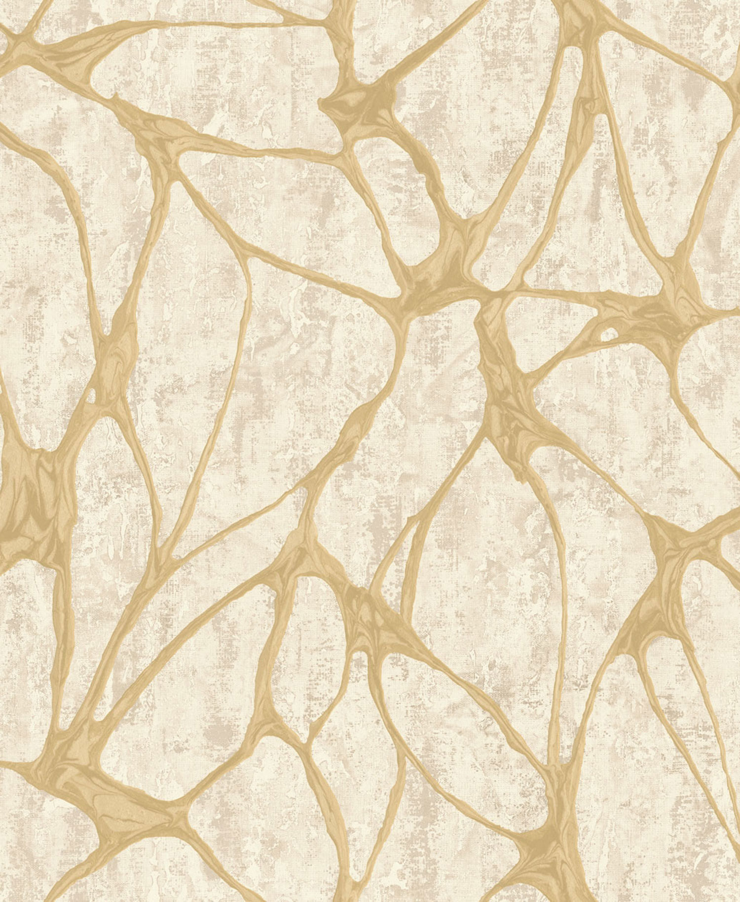 Luxus bézs vlies tapéta jellegzetes fémes mintával, 56802, Aurum II, Limonta