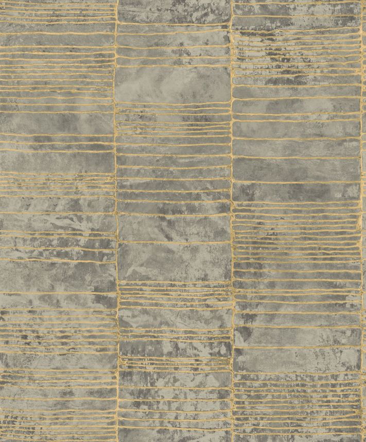 Luxus szürke geometrikus vlies tapéta, 57407, Aurum II, Limonta