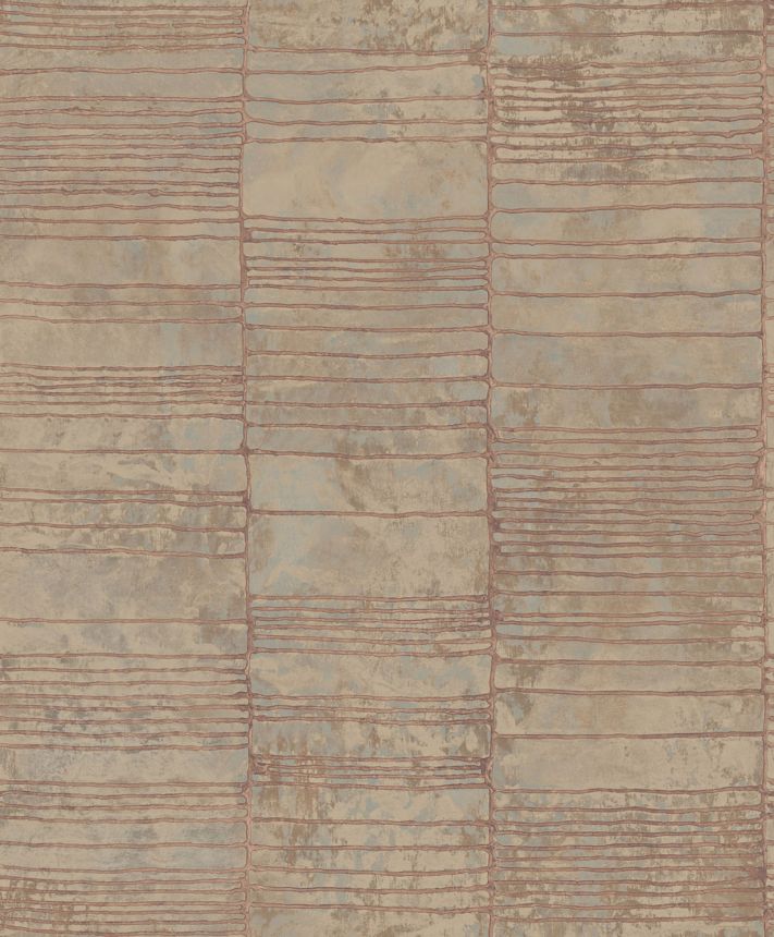 Luxus bronz geometrikus vlies tapéta, 57425, Aurum II, Limonta