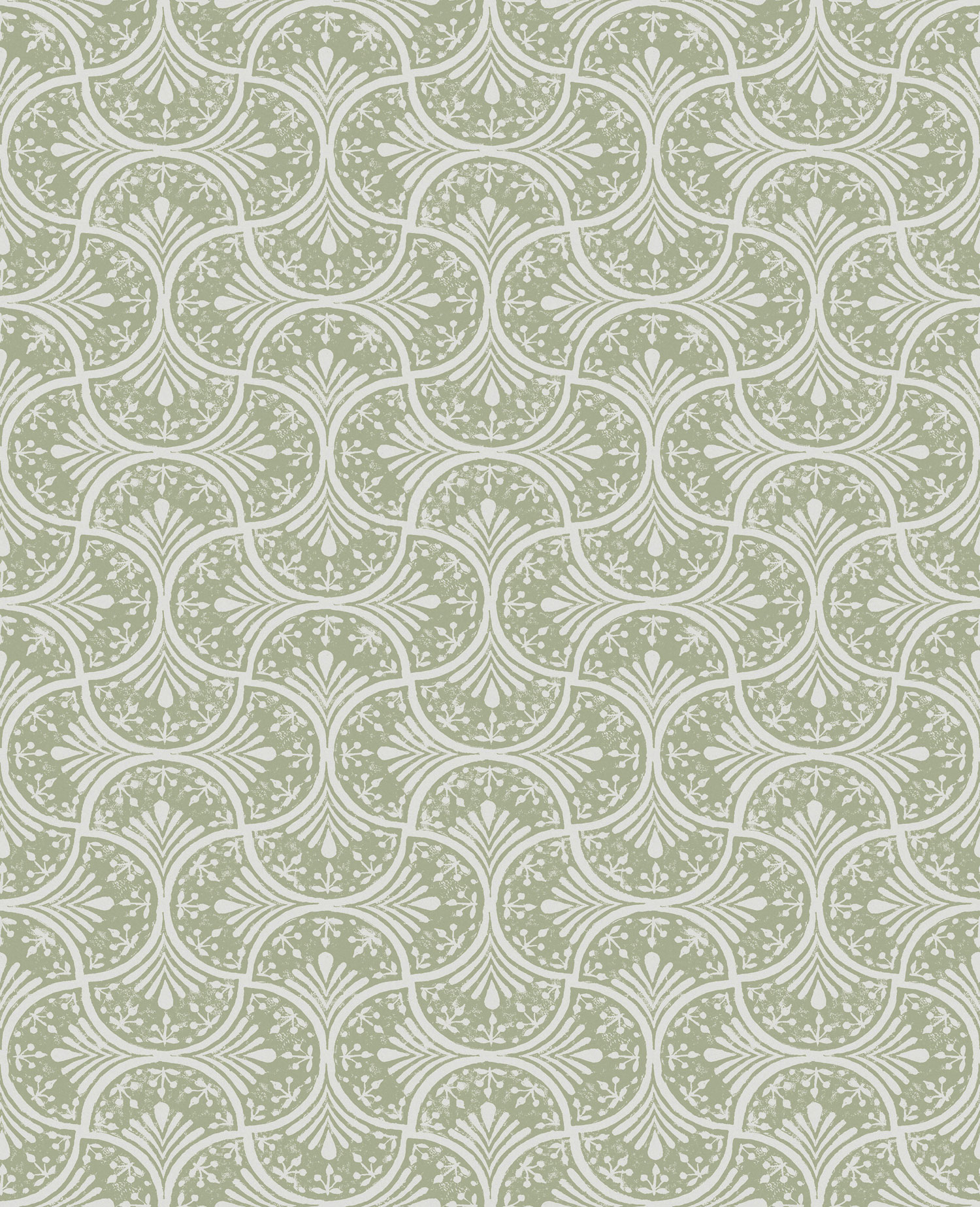 Zöld-fehér vlies geometrikus tapéta, 120639, Retreat, Graham&Brown Premium
