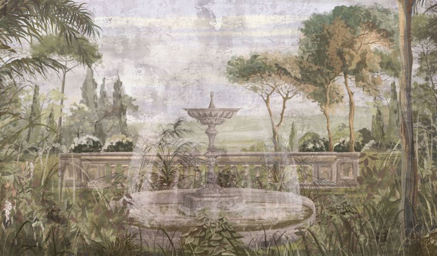 Luxus vlies fotótapéta, Szökőkút a kertben, Z77573, Savana, Zambaiti Parati