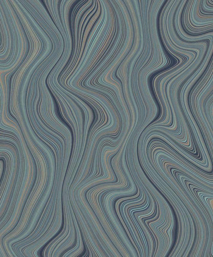 Vlies tapéta, vonalak, kék-zöld, SO27051, Soleado, Decoprint