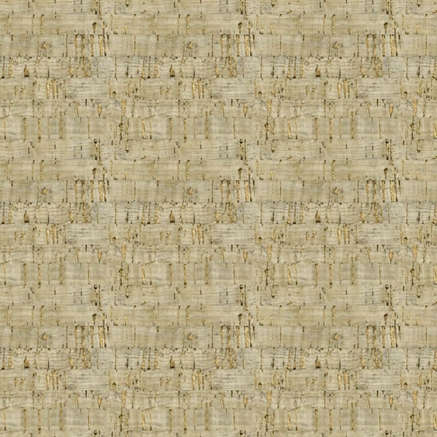 Vlies tapéta, bézs-bronz, parafa utánzat, NHW1027, Perla, Decoprint