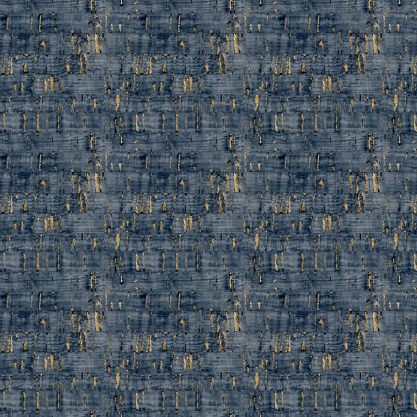 Vlies tapéta, kék-bronz, parafa utánzat, NHW1031, Perla, Decoprint