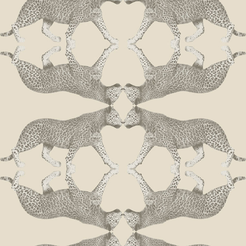Vlies tapéta, krém-ezüst, leopárd, NHW1032, Perla, Decoprint