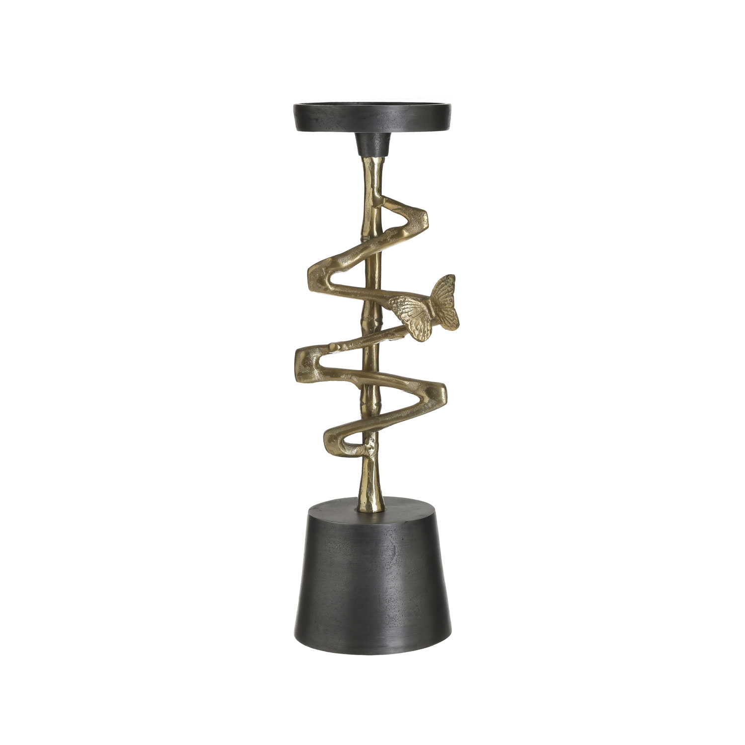 Gyertyatartó pillangóval, 3-70-579-0098, 43cm, InArt