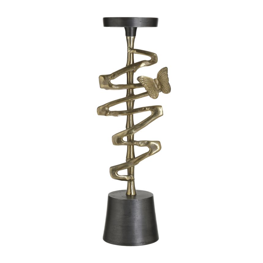 Gyertyatartó pillangóval, 3-70-579-0099, 50cm, InArt
