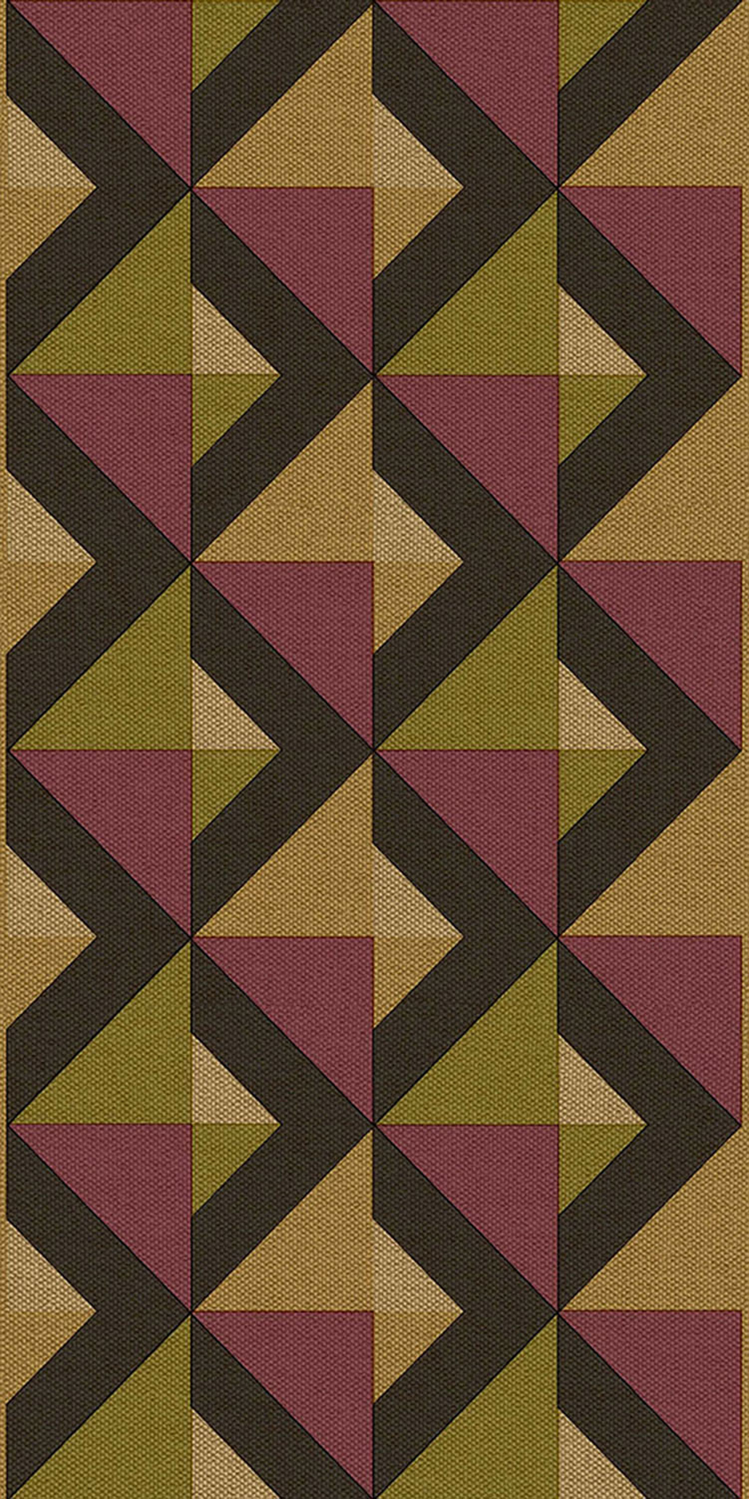 Geometrikus vlies tapéta bordűr, bordó, B39099, Arché, Cristiana Masi by Parato