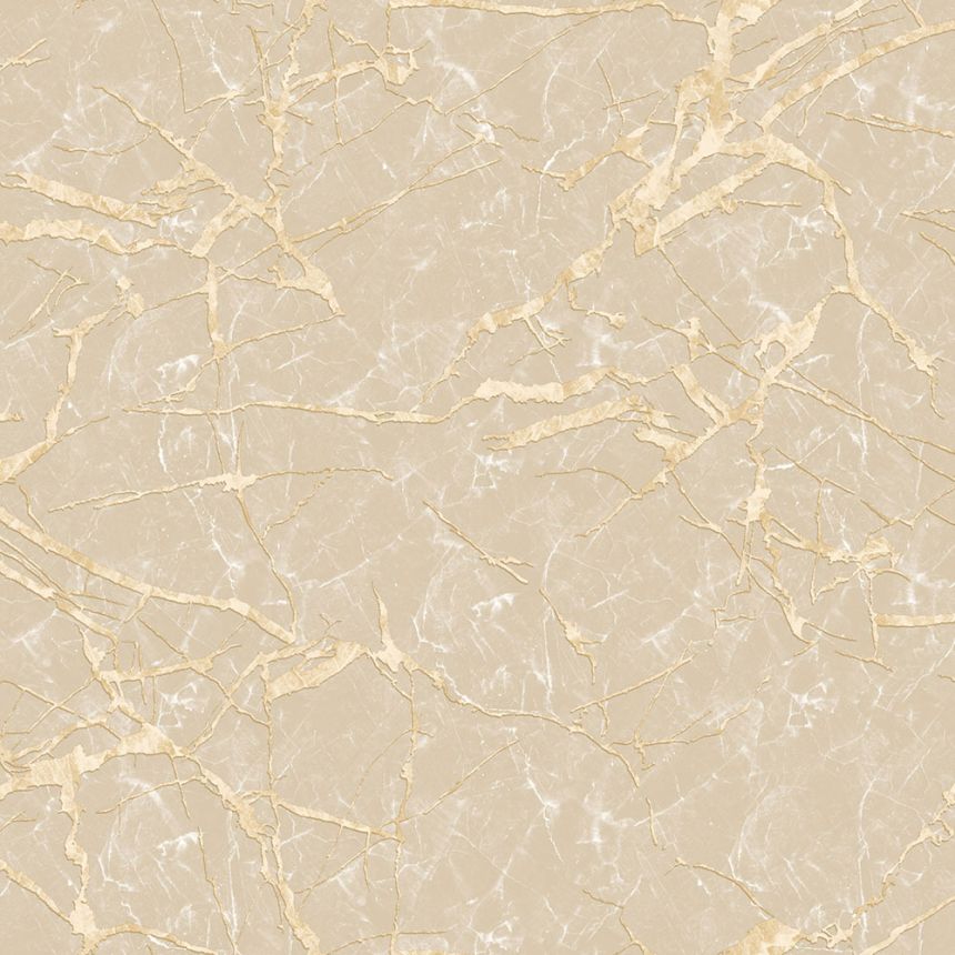 Luxus bézs-arany vlies tapéta, márványutánzat, Z34919, Elie Saab 2