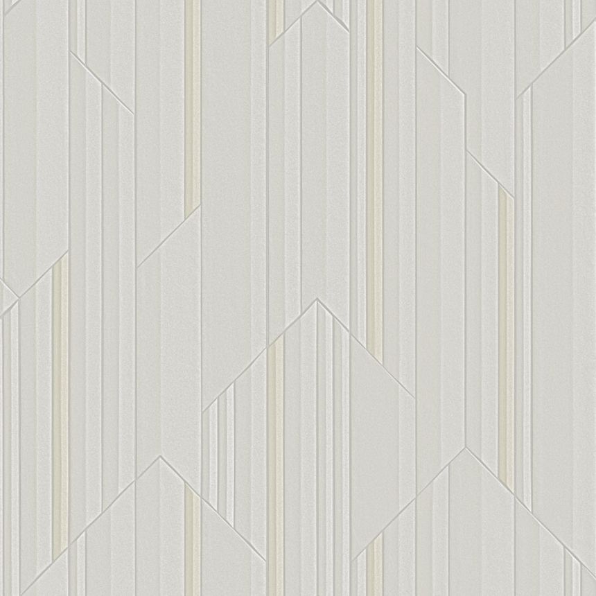 Luxus szürke-bézs geometrikus vlies tapéta, Z34923, Elie Saab 2
