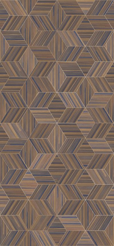 Geometrikus festményes vlies tapéta, falburkolat utánzat, 340180, Gilded, Eijffinger
