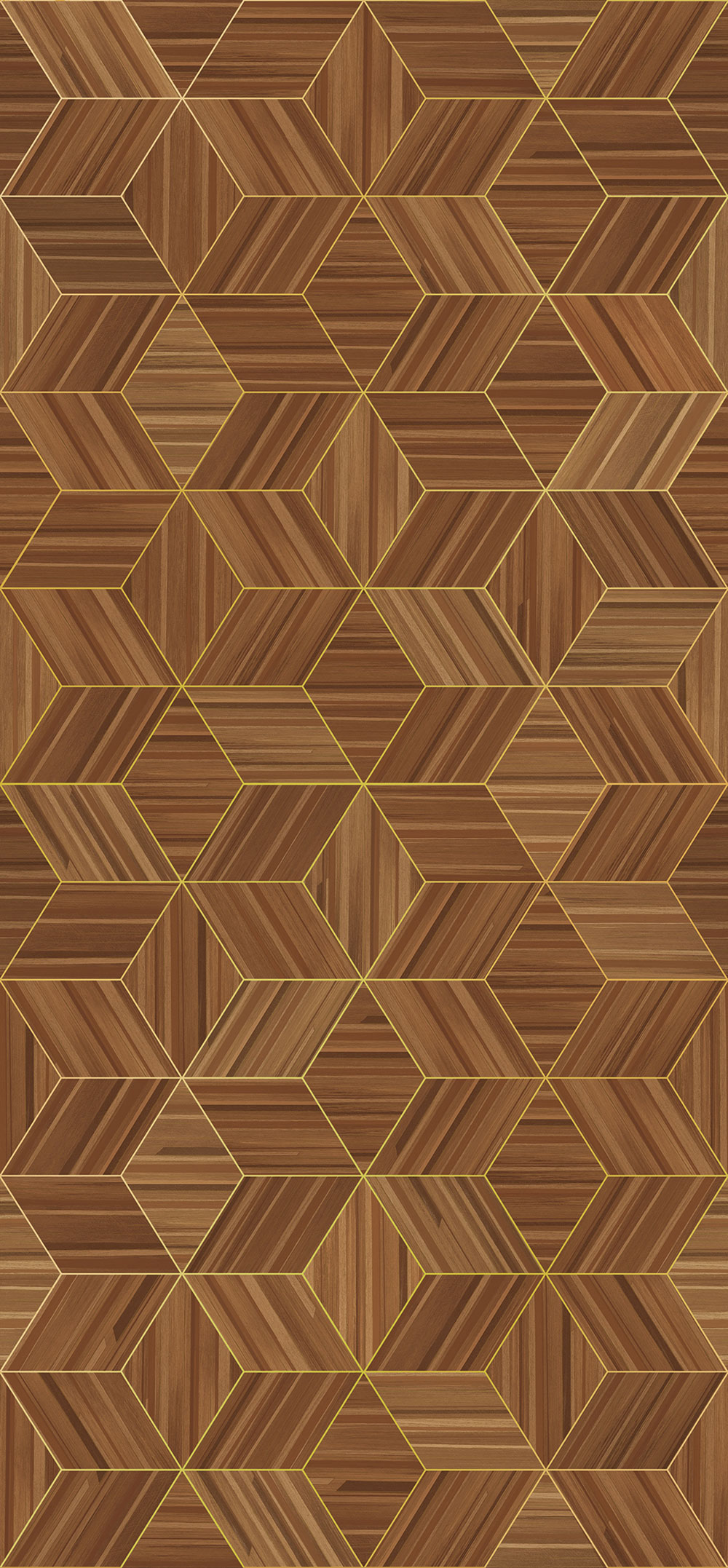 Geometrikus vlies poszter tapéta, falburkolat utánzat, 340181, Gilded, Eijffinger