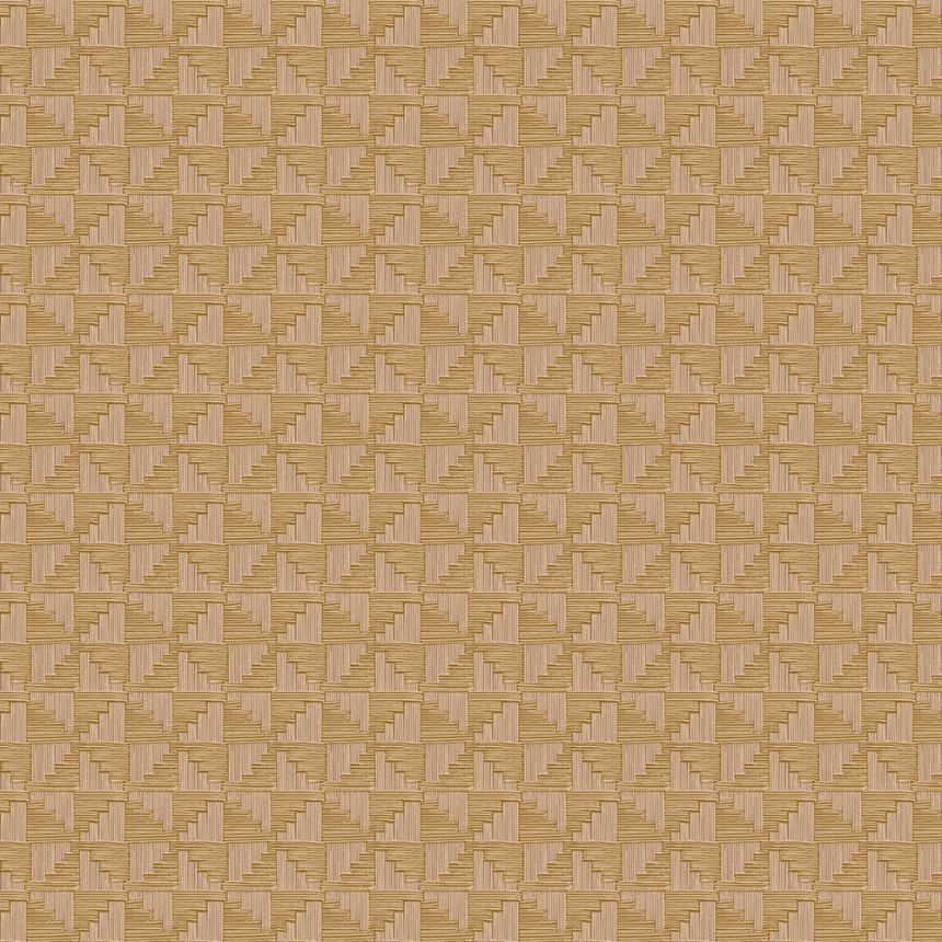 Okker vlies geometrikus retro tapéta, 333652, Revive, Eijffinger