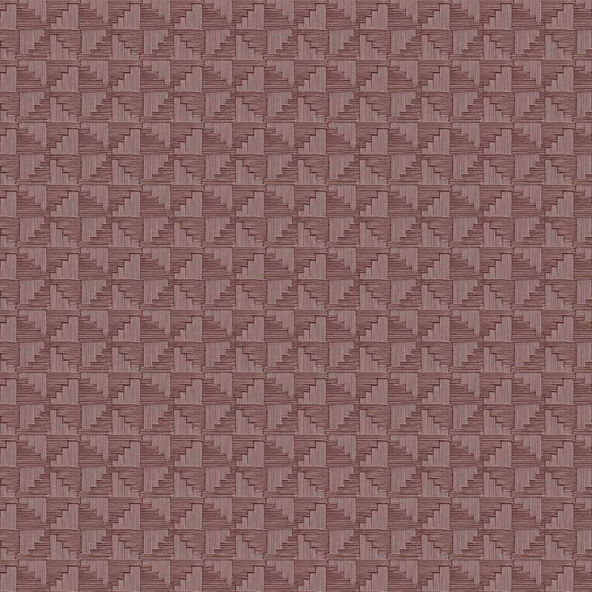 Lila vlies geometrikus retro tapéta, 333655, Revive, Eijffinger