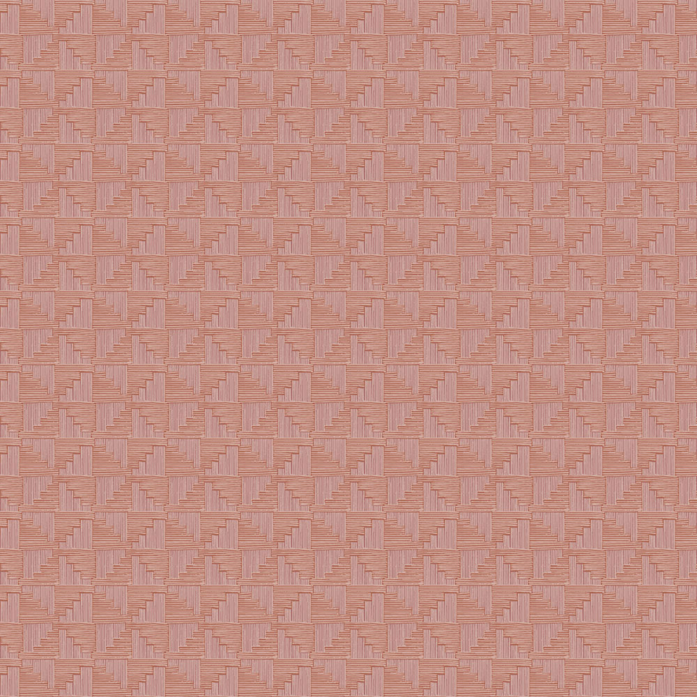 Terrakotta vlies geometrikus retro tapéta, 333657, Revive, Eijffinger