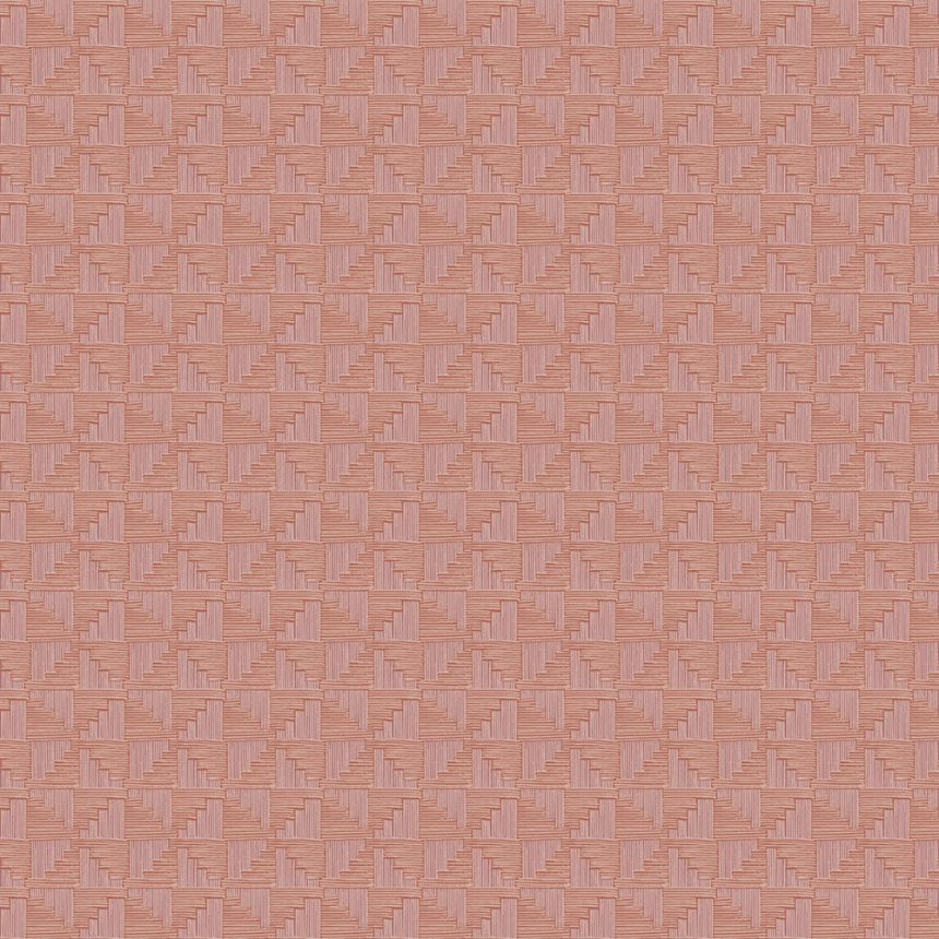 Terrakotta vlies geometrikus retro tapéta, 333657, Revive, Eijffinger