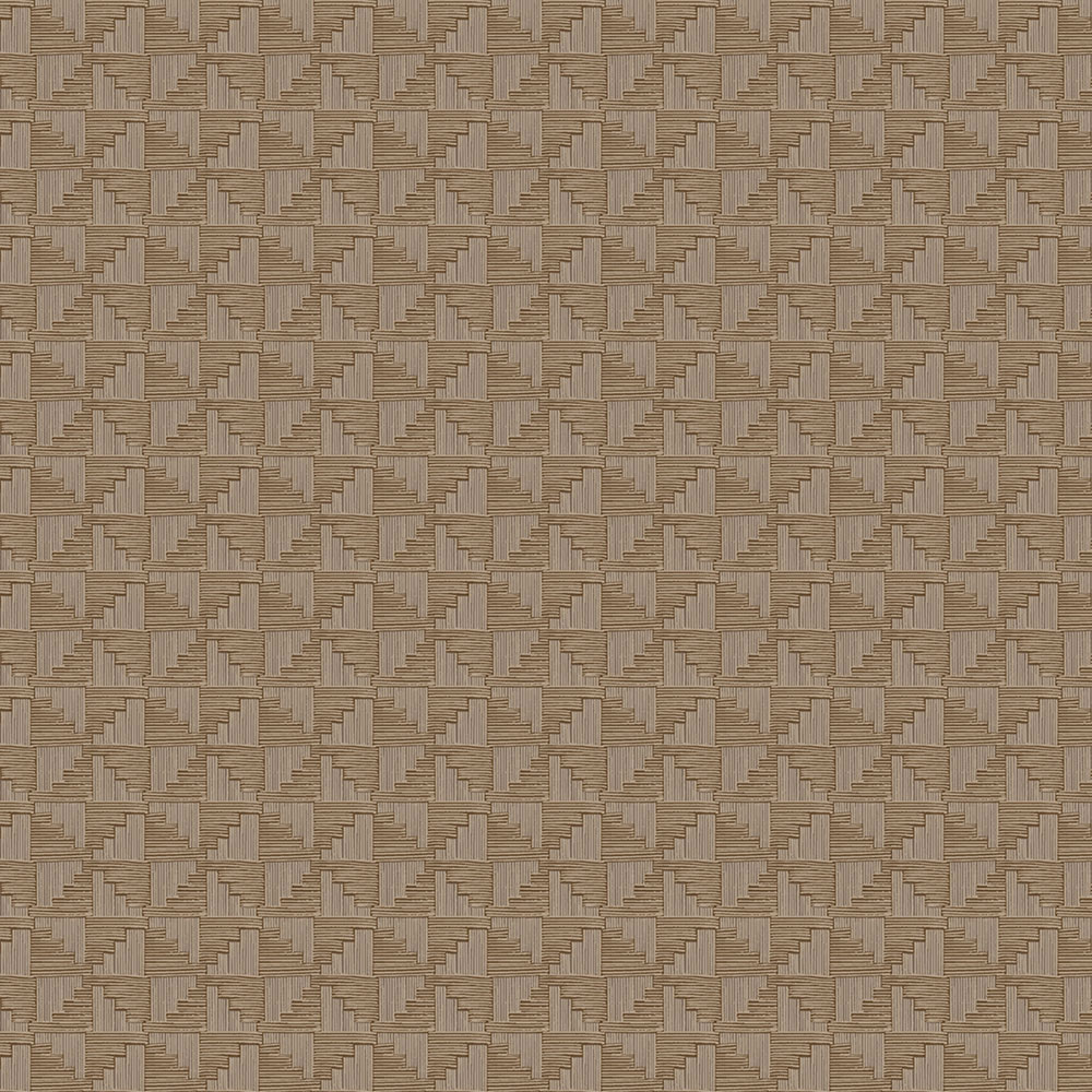 Barna vlies geometrikus retro tapéta, 333658, Revive, Eijffinger