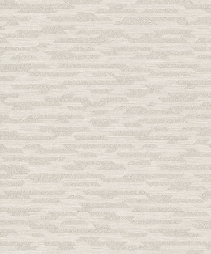 Krémszínű geometrikus vlies tapéta BZ3201, Belize, Grandeco