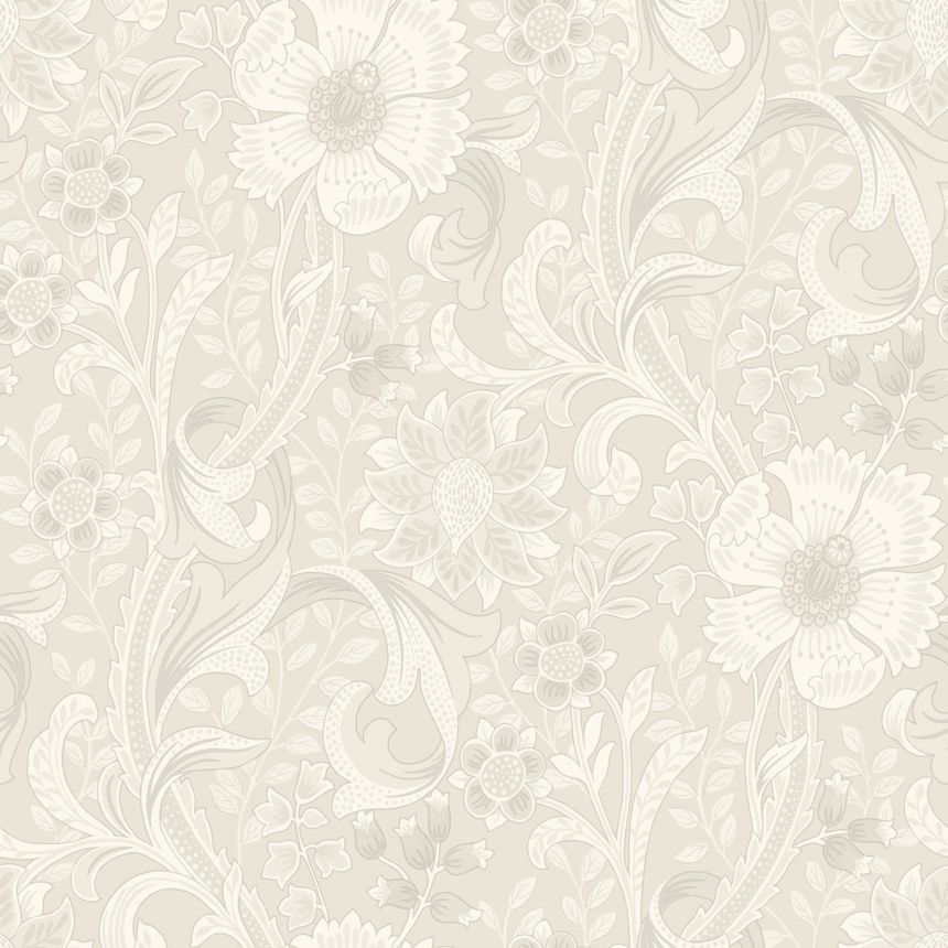Vlies tapéta, krém, virágok, PH3101, Perfect Harmony, Grandeco