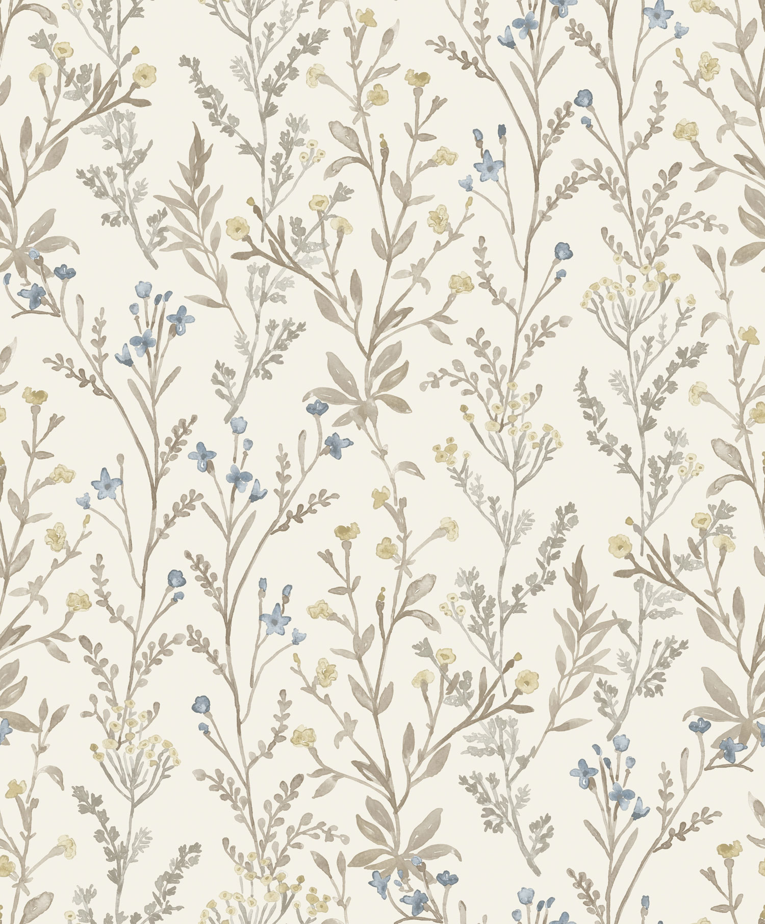 Vlies tapéta, barna-szürke, virágok, PH3205, Perfect Harmony, Grandeco