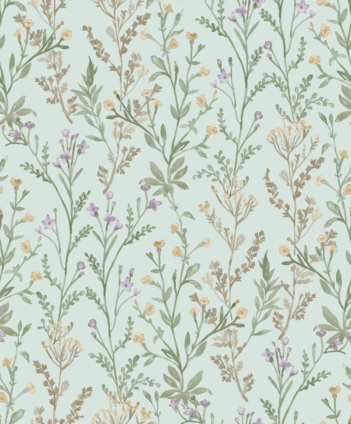 Vlies tapéta, türkiz, virágok, PH3206, Perfect Harmony, Grandeco