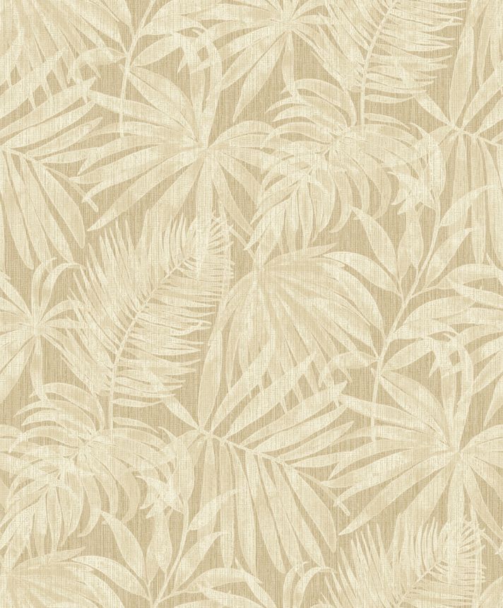 Vlies tapéta, okker, levelek, PH3412, Perfect Harmony, Grandeco