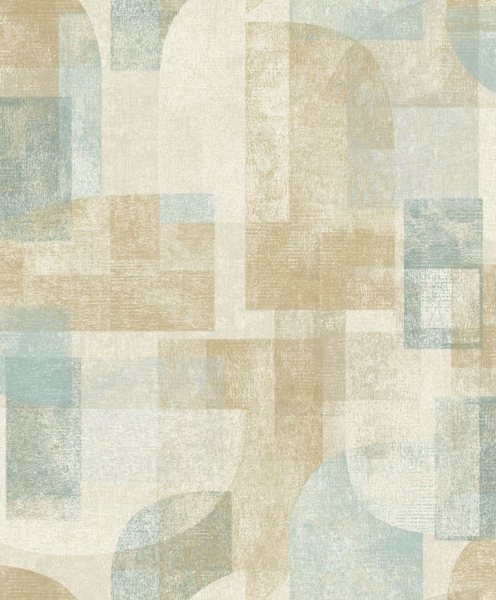 Geometrikus vlies tapéta, okker, PH3506, Perfect Harmony, Grandeco