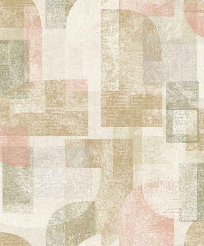 Geometrikus vlies tapéta, zöld, PH3507, Perfect Harmony, Grandeco