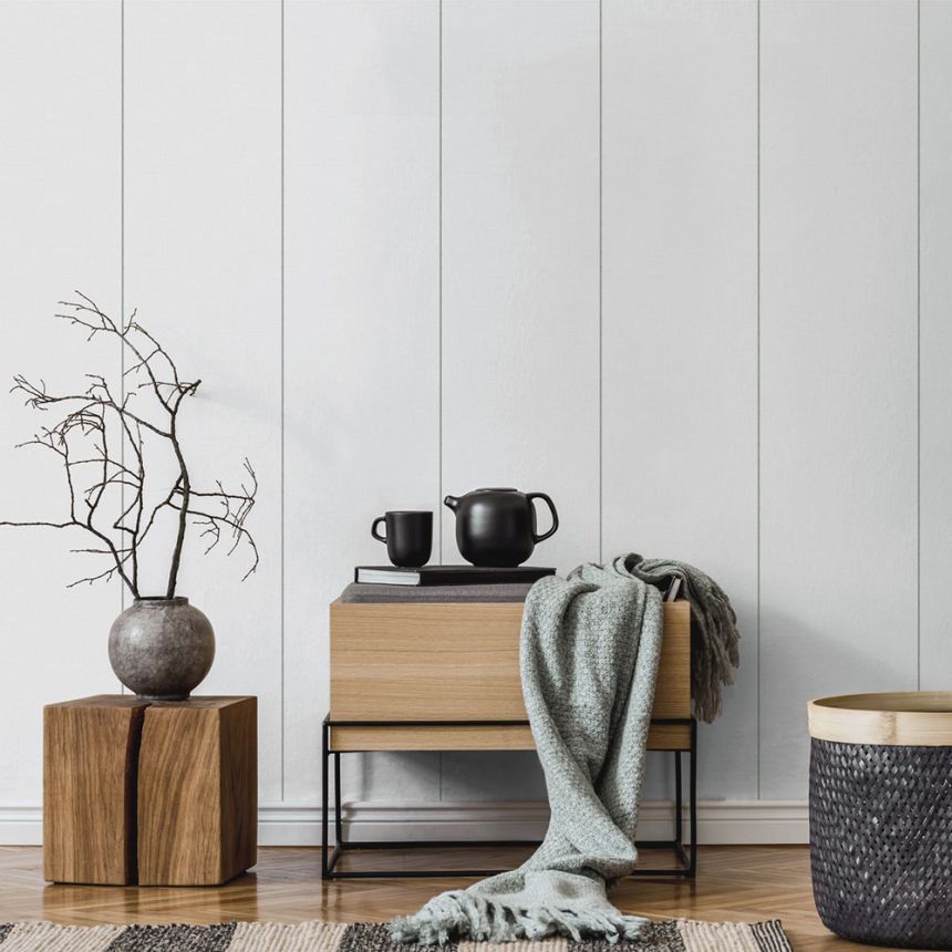 Vlies tapéta, zöld, csíkos,  9812-4, Essential Stripes, ICH Wallcoveri