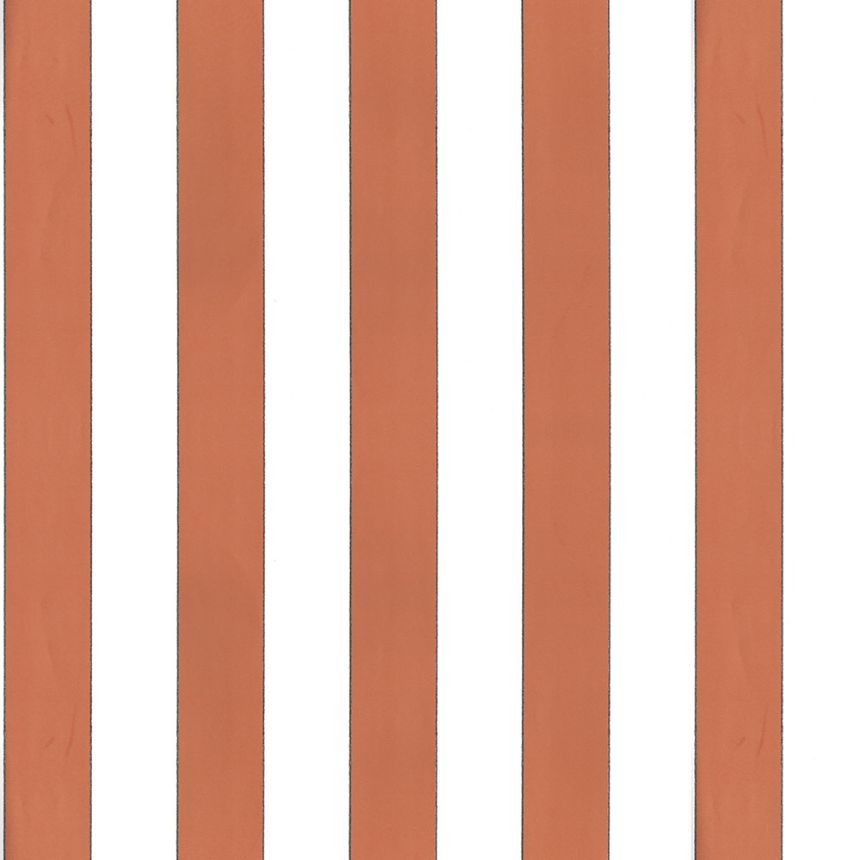 Vlies tapéta, narancssárga-fehér, csíkos,  5060-3, Essential Stripes, ICH Wallcoverings