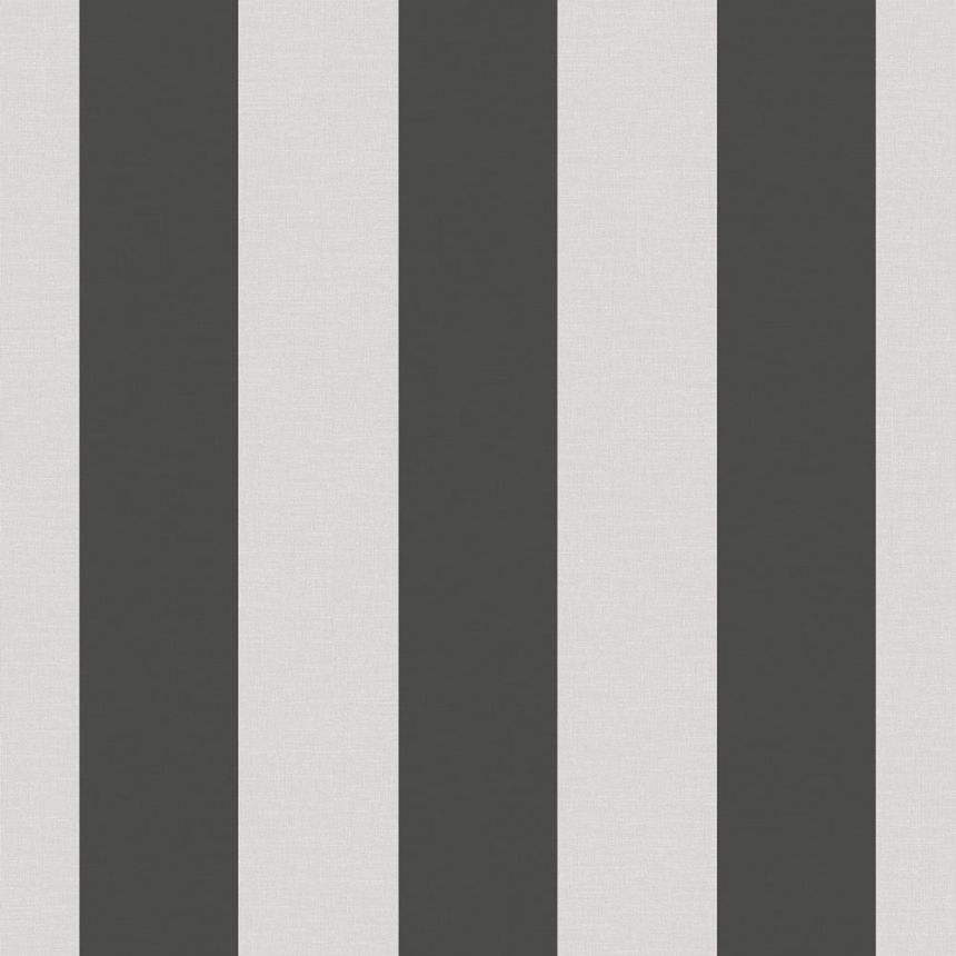 Vlies tapéta, fekete-fehér, csíkos,  9814-4, Essential Stripes, ICH Wallcoverings