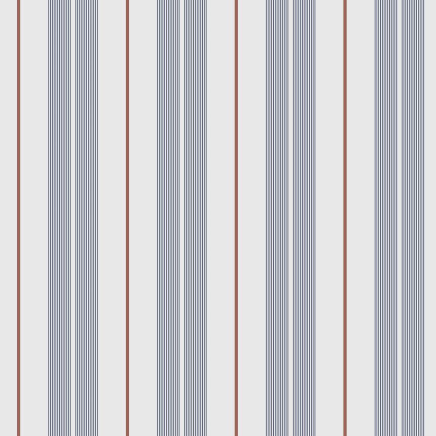 Vlies tapéta, kék, csíkos,  9815-1, Essential Stripes, ICH Wallcoverings
