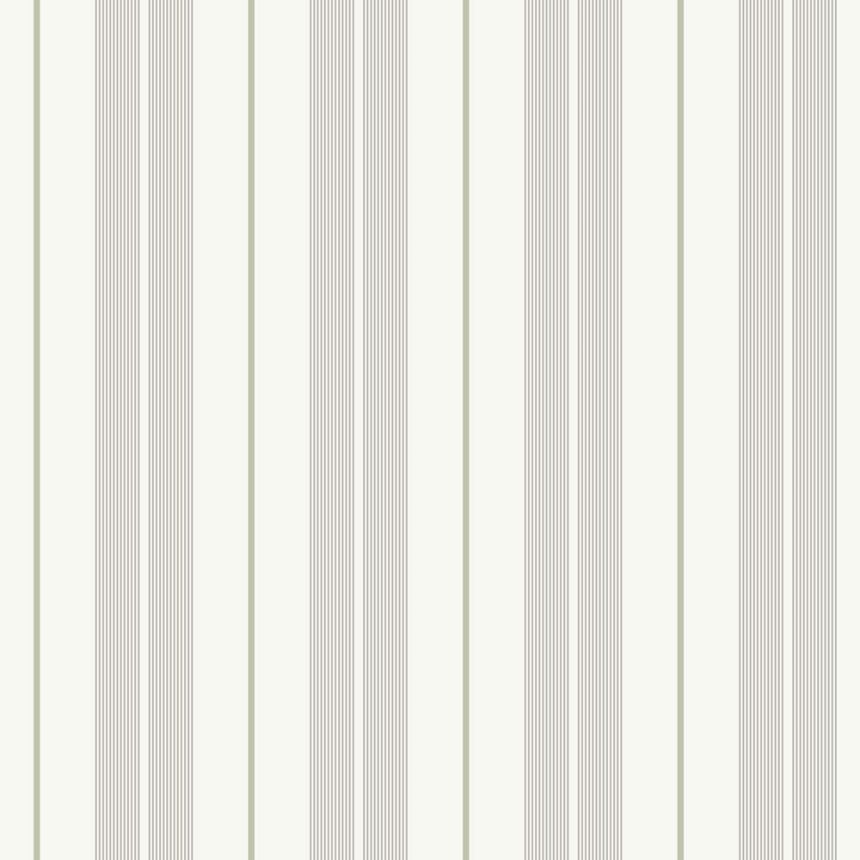 Vlies tapéta, szürke-zöld, csíkos,  9815-5, Essential Stripes, ICH Wallcoverings