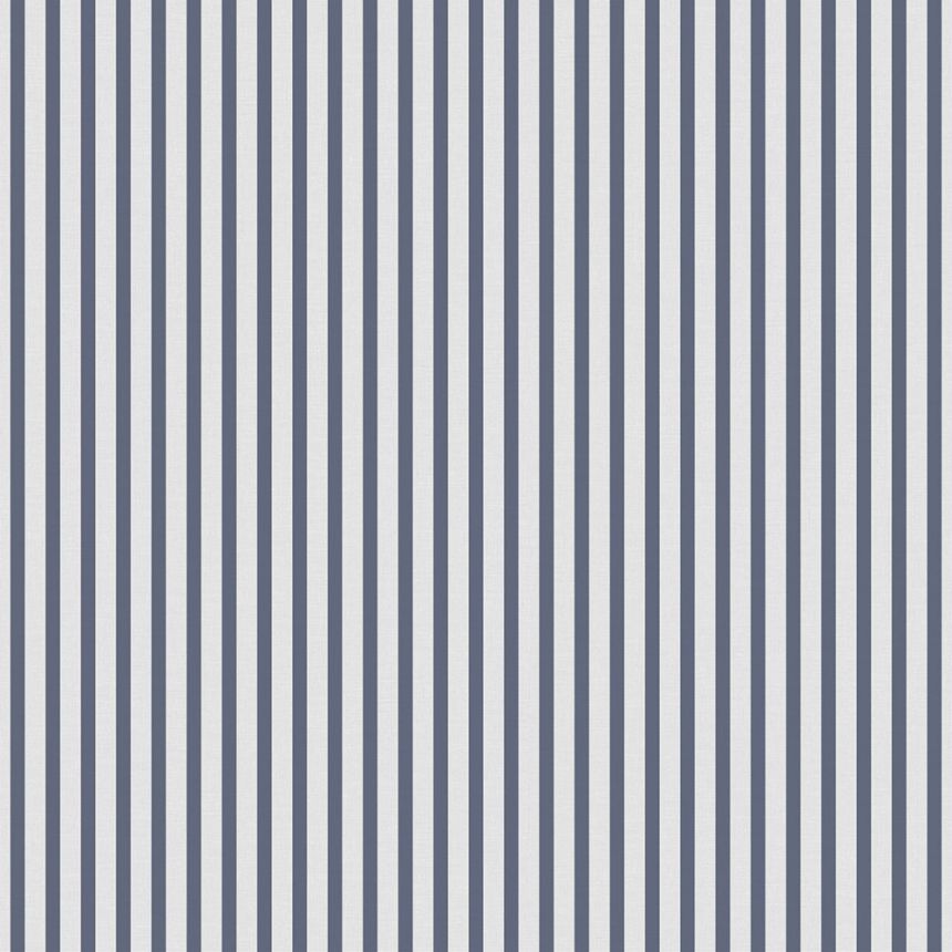 Vlies tapéta, kék-fehér, csíkos,  9817-1, Essential Stripes, ICH Wallcoverings