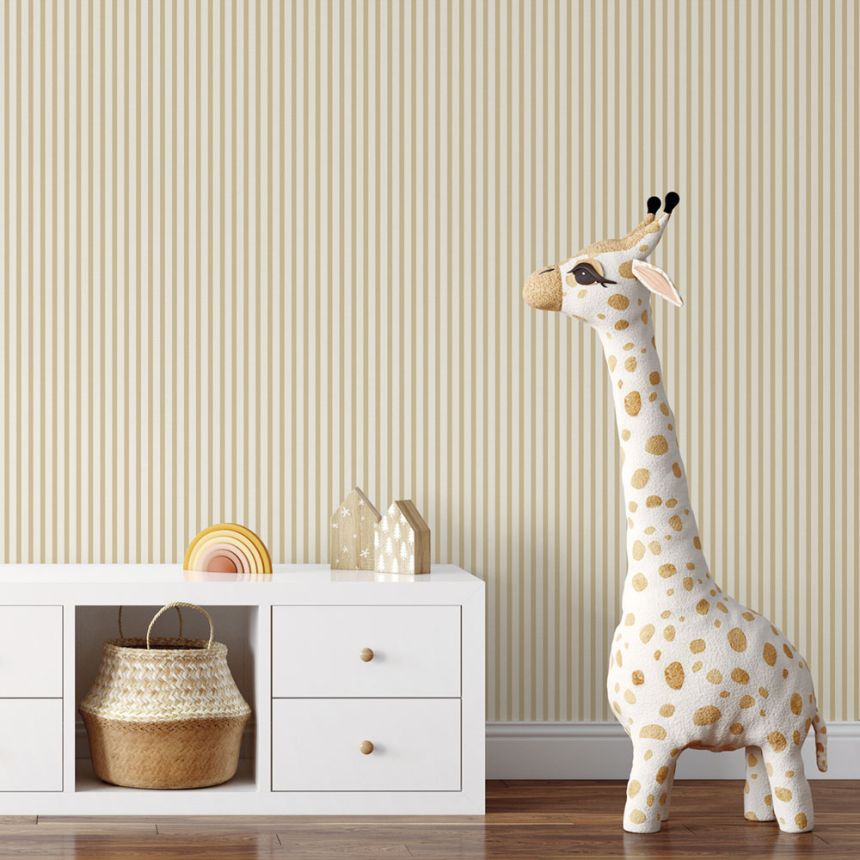 Vlies tapéta, bézs, csíkos,  9817-2, Essential Stripes, ICH Wallcoverings