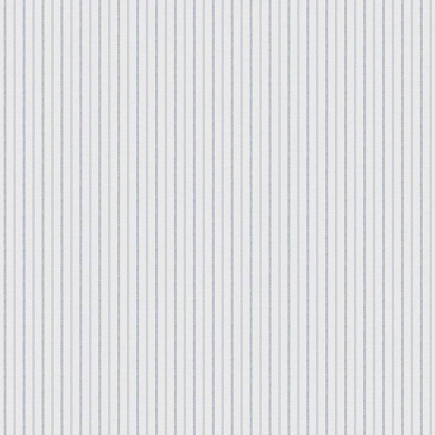 Vlies tapéta, kék-fehér, csíkos,  9818-1, Essential Stripes, ICH Wallcoverings